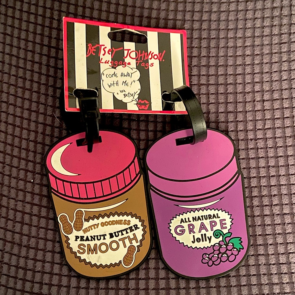 Betsey Johnson luggage tags. NWT